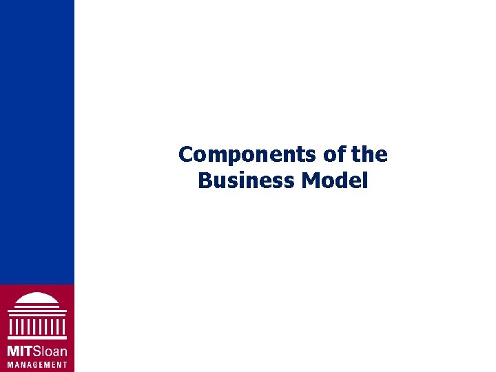 Components of the Business Model 