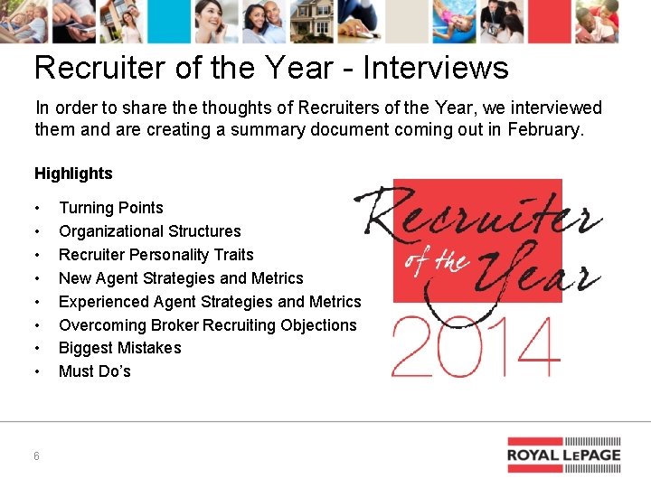 Recruiter of the Year - Interviews In order to share thoughts of Recruiters of