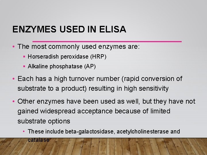 LABELED IMMUNOASSAYS PART 2 ENZYME LINKED IMMUNOSORBENT ASSAY