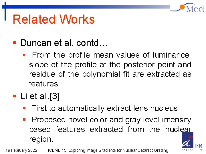 Related Works § Duncan et al. contd… § From the profile mean values of