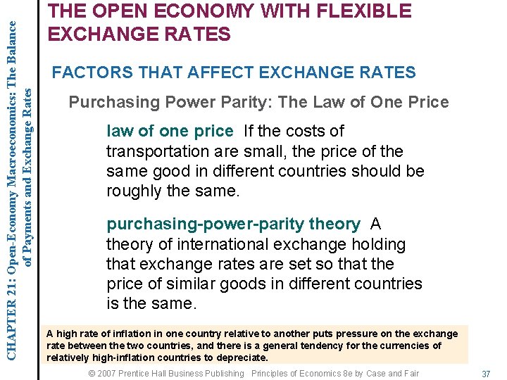 CHAPTER 21: Open-Economy Macroeconomics: The Balance of Payments and Exchange Rates THE OPEN ECONOMY