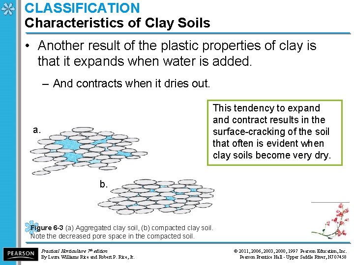 CLASSIFICATION Characteristics of Clay Soils • Another result of the plastic properties of clay