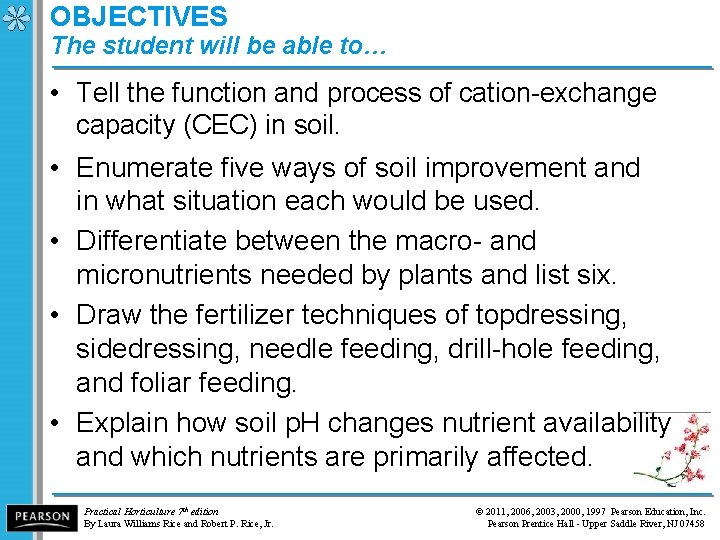 OBJECTIVES The student will be able to… • Tell the function and process of