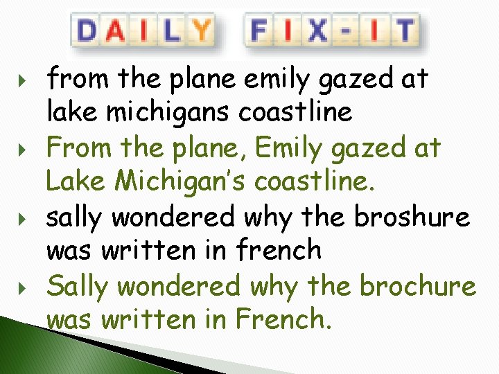  from the plane emily gazed at lake michigans coastline From the plane, Emily