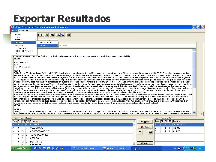 Exportar Resultados 