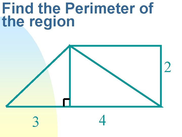 Find the Perimeter of the region 2 3 4 
