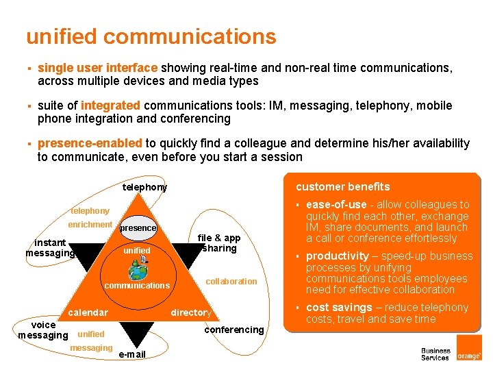 unified communications § single user interface showing real-time and non-real time communications, across multiple