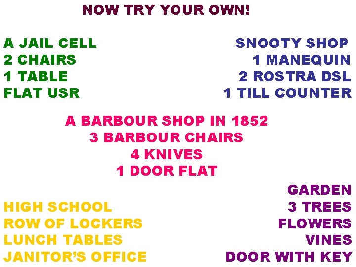 NOW TRY YOUR OWN! A JAIL CELL 2 CHAIRS 1 TABLE FLAT USR SNOOTY