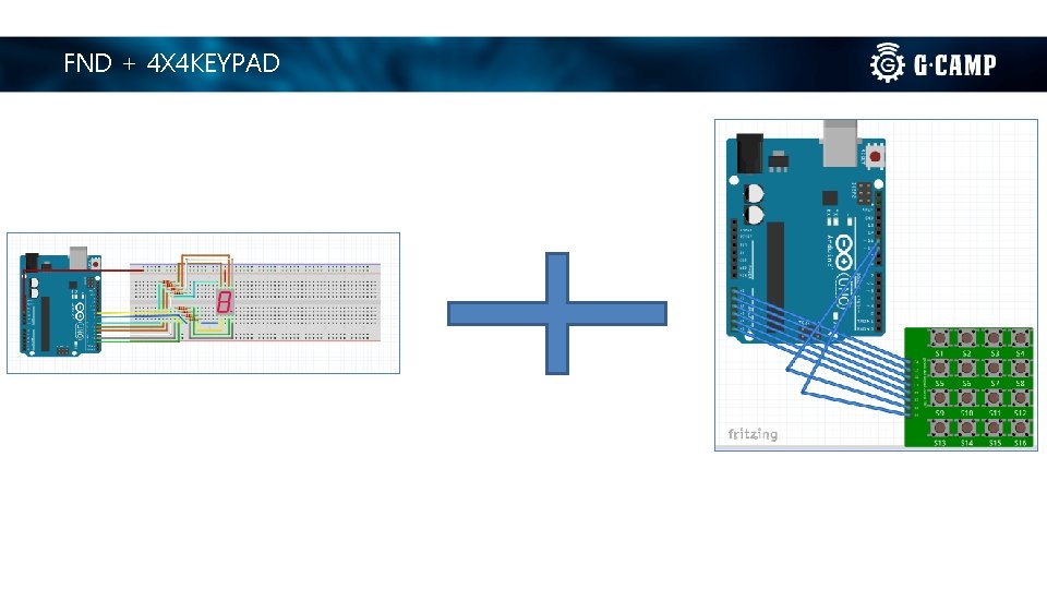 FND + 4 X 4 KEYPAD 