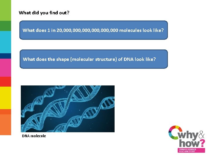 What did you find out? What does 1 in 20, 000, 000 molecules look