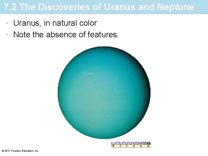 7. 2 The Discoveries of Uranus and Neptune • Uranus, in natural color •
