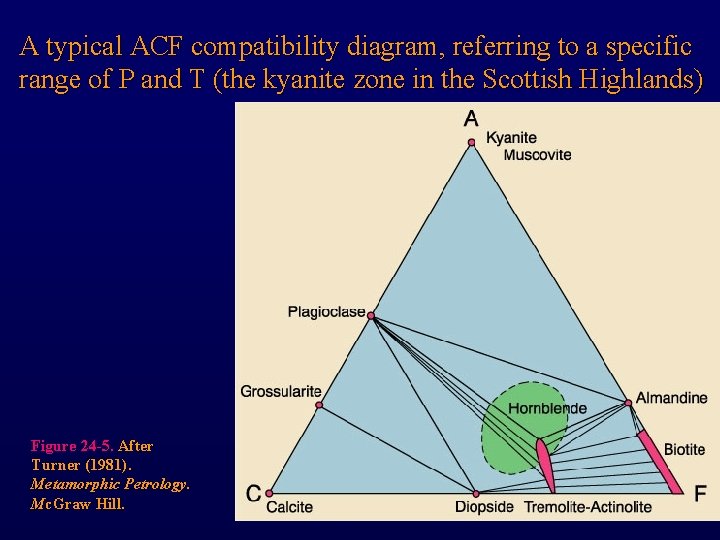 A typical ACF compatibility diagram, referring to a specific range of P and T