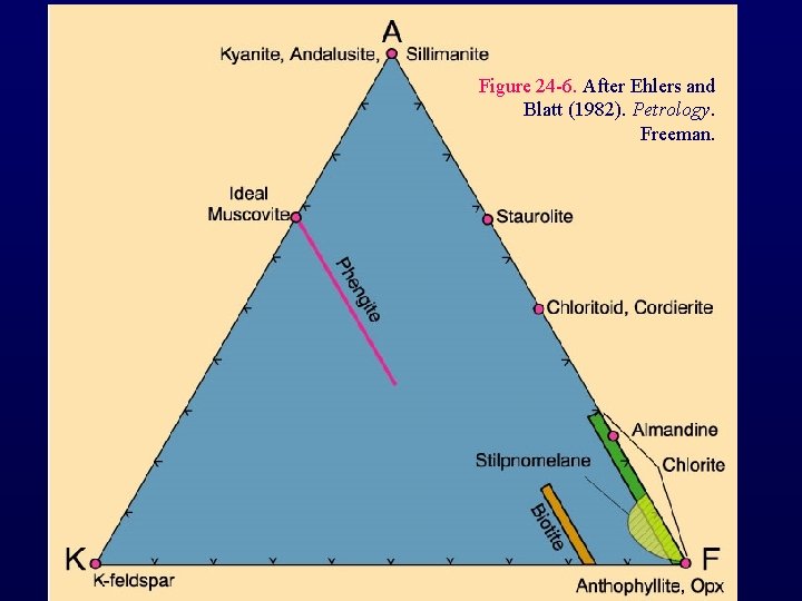Figure 24 -6. After Ehlers and Blatt (1982). Petrology. Freeman. 