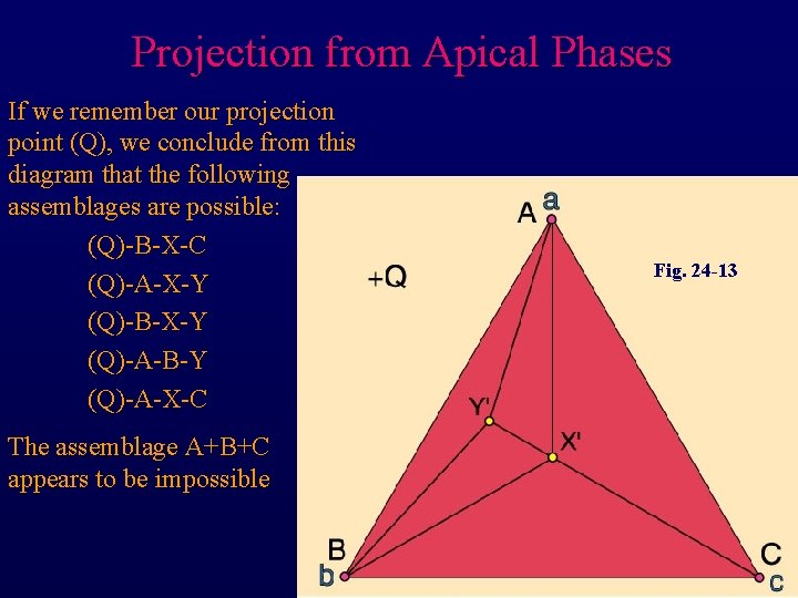 Projection from Apical Phases If we remember our projection point (Q), we conclude from