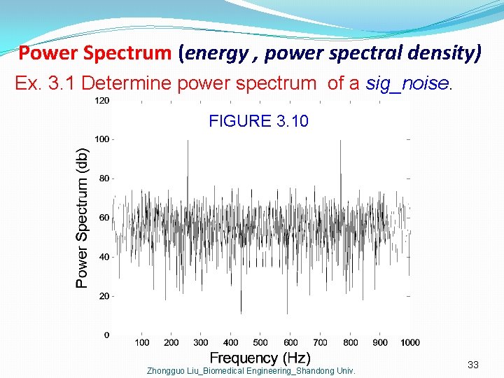 Power Spectrum (energy , power spectral density) Ex. 3. 1 Determine power spectrum of