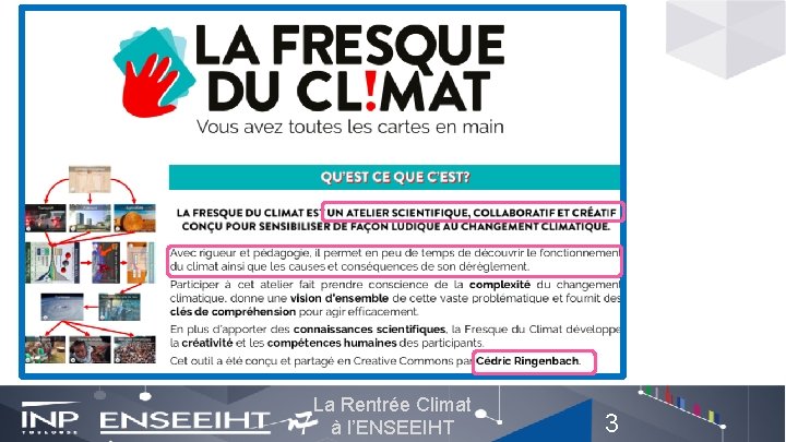 La Rentrée Climat à l’ENSEEIHT 3 