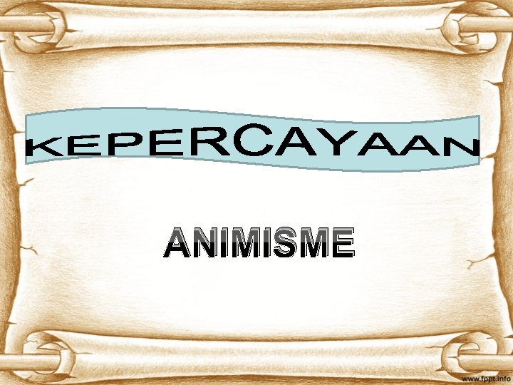 ANIMISME 