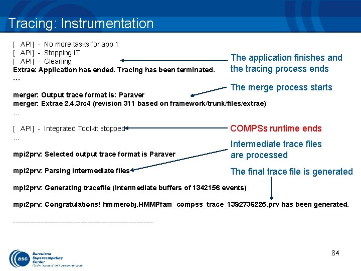 Tracing: Instrumentation [ API] - No more tasks for app 1 [ API] -