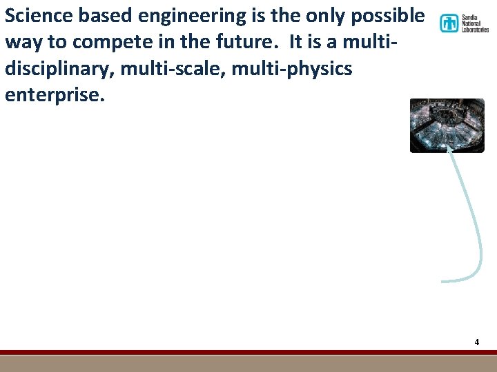 Science based engineering is the only possible way to compete in the future. It