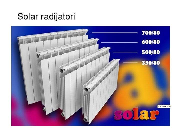 Solar radijatori 