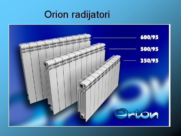 Orion radijatori 