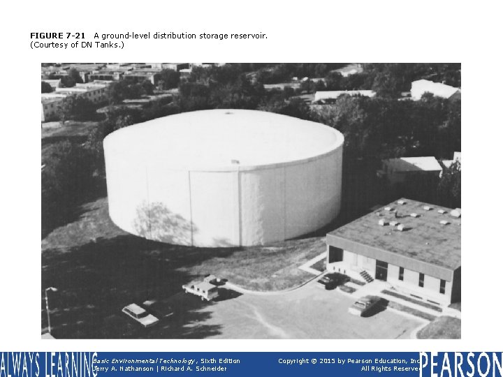 FIGURE 7 -21 A ground-level distribution storage reservoir. (Courtesy of DN Tanks. ) Basic