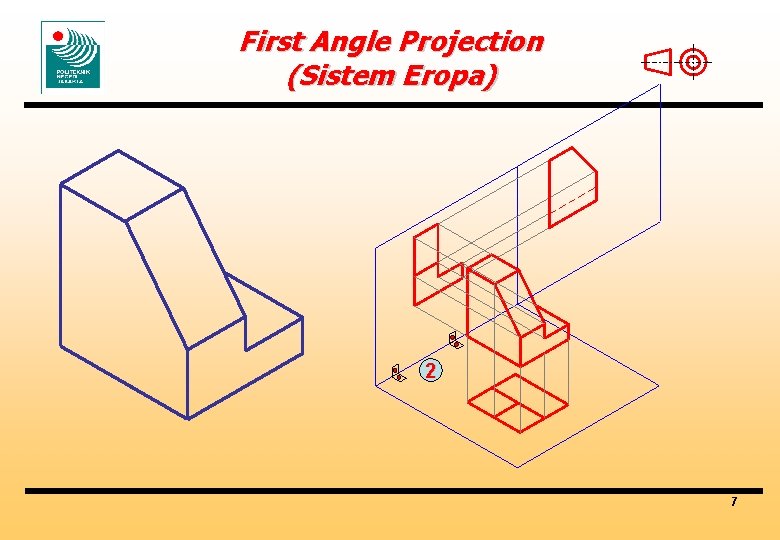 First Angle Projection (Sistem Eropa) 2 7 