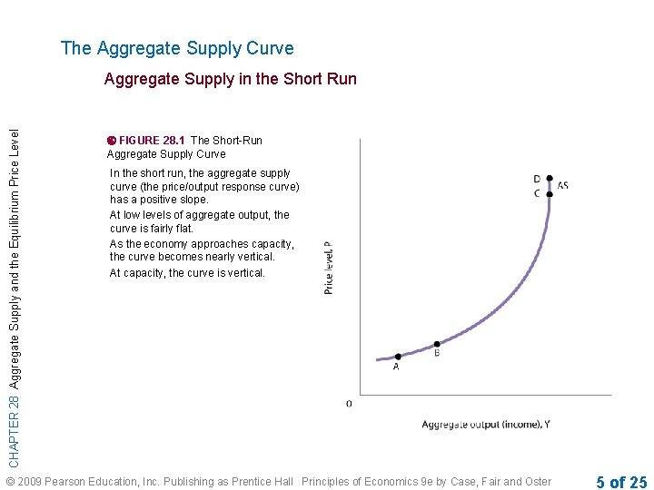 The Aggregate Supply Curve CHAPTER 28 Aggregate Supply and the Equilibrium Price Level Aggregate