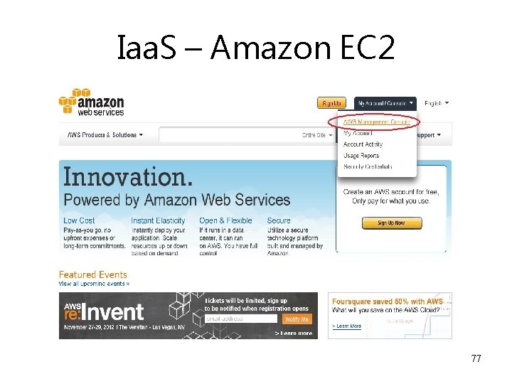 Iaa. S – Amazon EC 2 77 