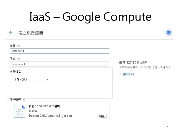 Iaa. S – Google Compute 90 