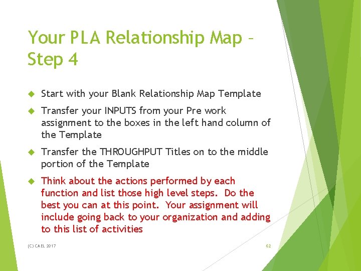 Your PLA Relationship Map – Step 4 Start with your Blank Relationship Map Template Your PLA Relationship Map – Step 4 Start with your Blank Relationship Map Template