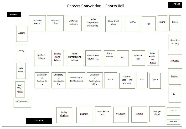 Careers Convention – Sports Hall 