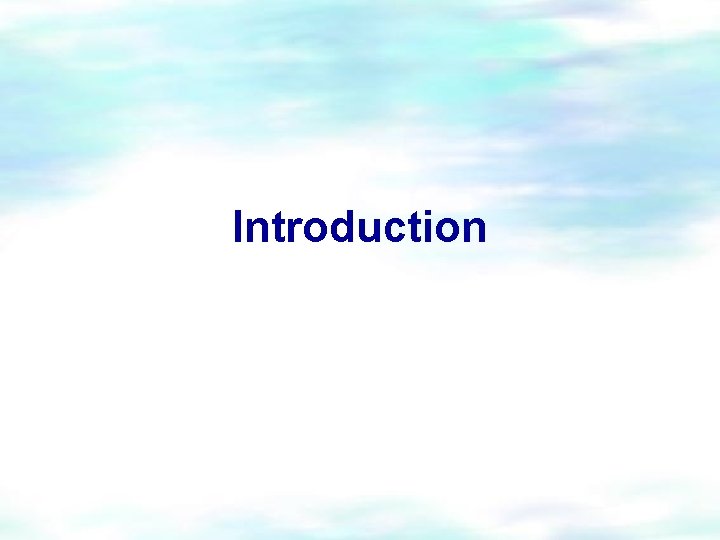 Introduction 