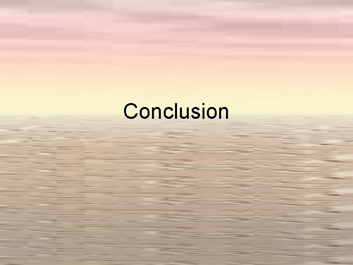 Conclusion 