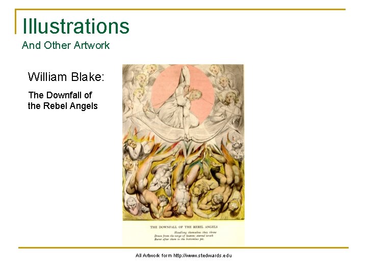 Illustrations And Other Artwork William Blake: The Downfall of the Rebel Angels All Artwork