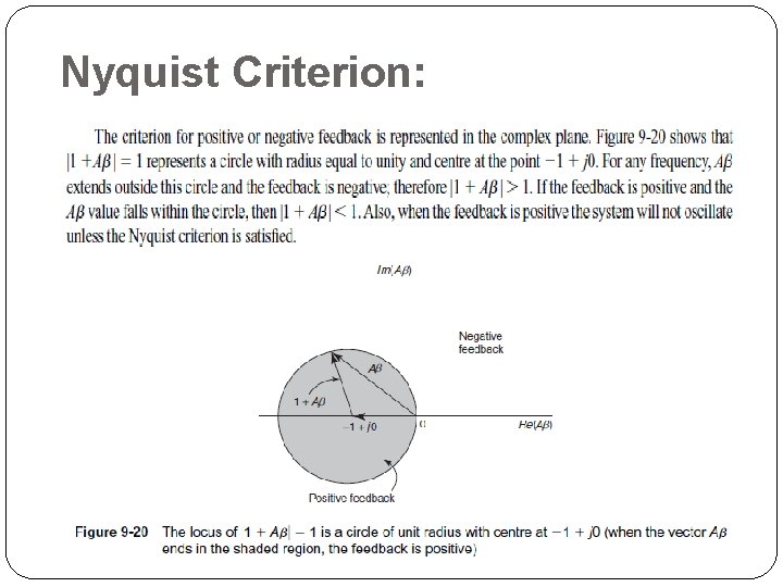 Nyquist Criterion: 