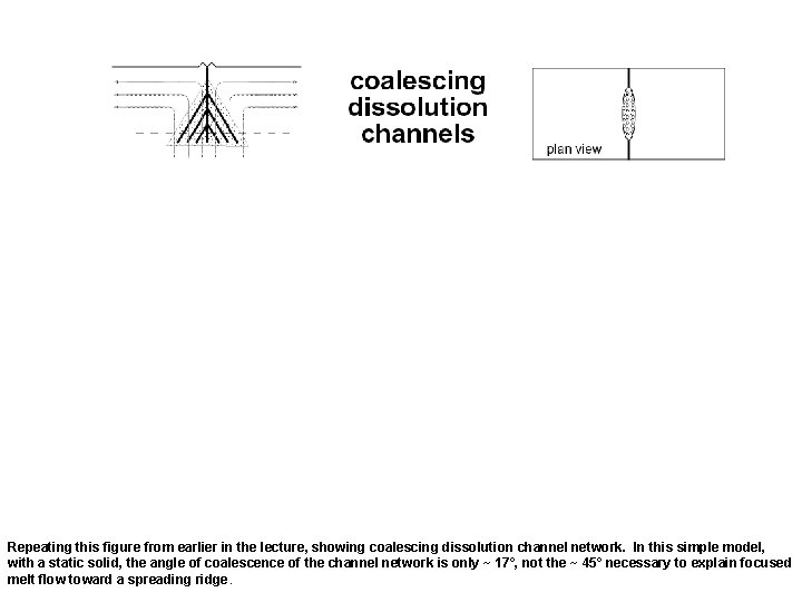 Repeating this figure from earlier in the lecture, showing coalescing dissolution channel network. In