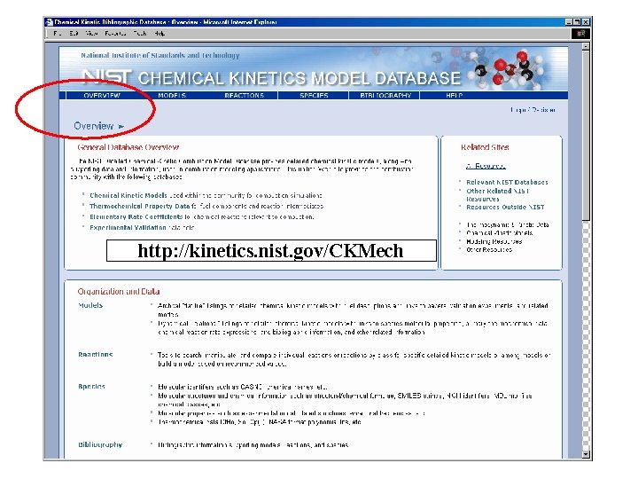 http: //kinetics. nist. gov/CKMech 