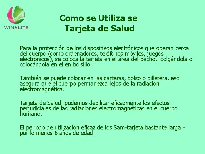 Como se Utiliza se Tarjeta de Salud Para la protección de los dispositivos electrónicos