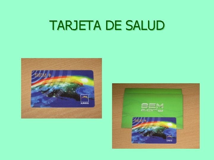 TARJETA DE SALUD 