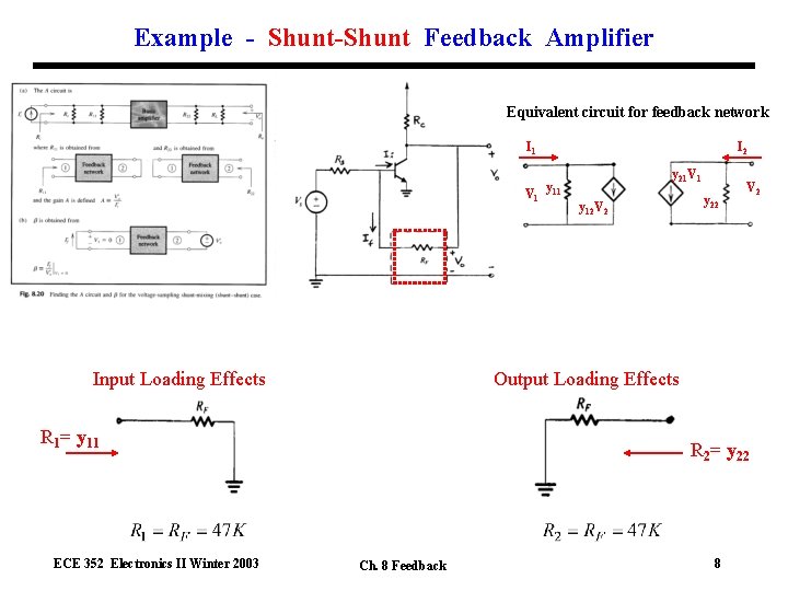 ShuntShunt Feedback Amplifier Ideal Case ECE 352 Electronics