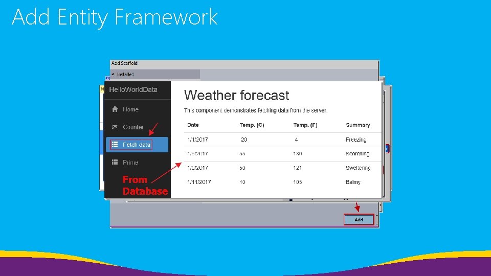 Add Entity Framework Add Entity Framework