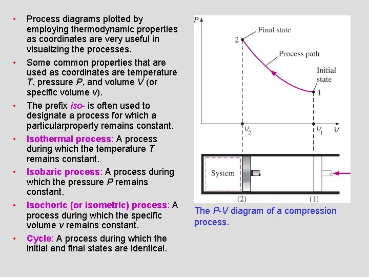  • • Process diagrams plotted by employing thermodynamic properties as coordinates are very