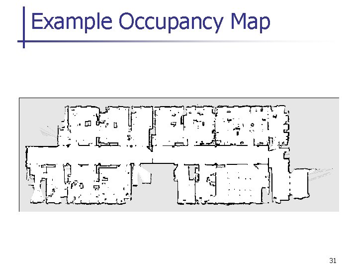Example Occupancy Map 31 