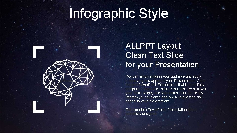 Infographic Style ALLPPT Layout Clean Text Slide for your Presentation You can simply impress