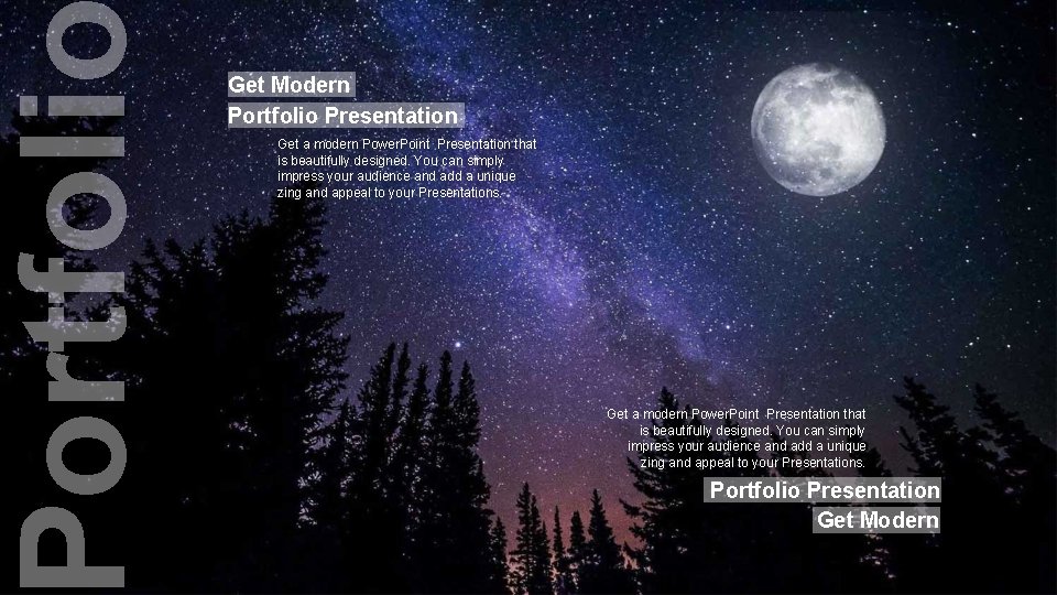 ortfoli Get Modern Portfolio Presentation Get a modern Power. Point Presentation that is beautifully