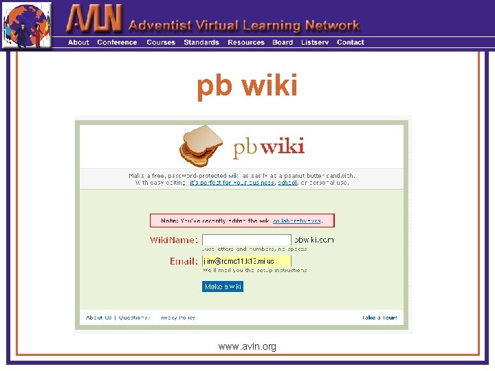 pb wiki www. avln. org 