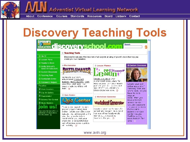 Discovery Teaching Tools www. avln. org 