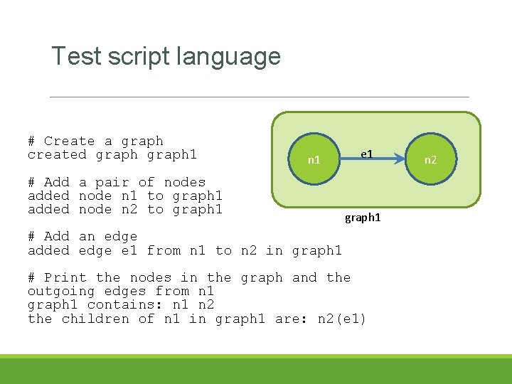 Test script language # Create a graph created graph 1 n 1 # Add Test script language # Create a graph created graph 1 n 1 # Add