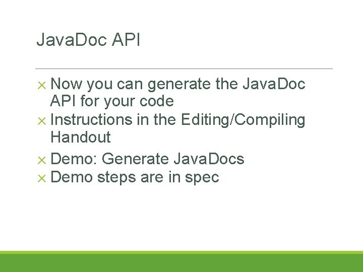 Java. Doc API ✕ Now you can generate the Java. Doc API for your Java. Doc API ✕ Now you can generate the Java. Doc API for your